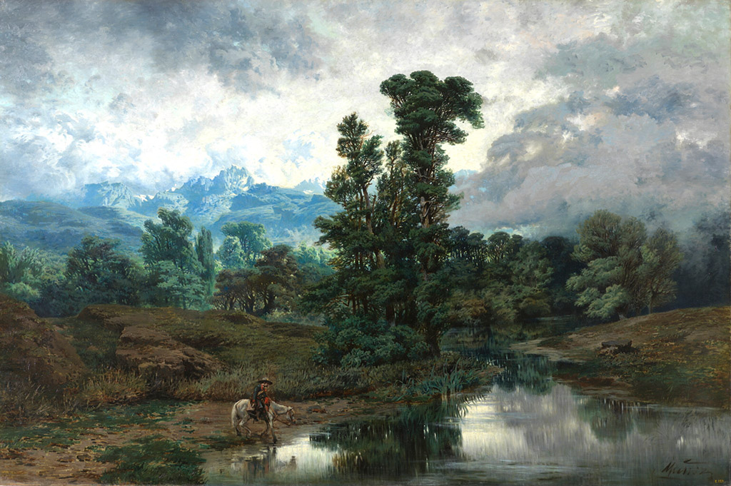 Imagen de Paisaje del Pardo al disiparse la niebla